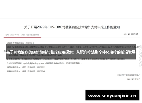 基于药物治疗的创新策略与临床应用探索：从靶向疗法到个体化治疗的前沿发展