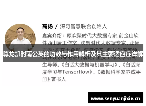 尊龙凯时蒲公英的功效与作用解析及其主要适应症详解